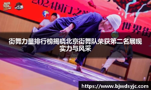 街舞力量排行榜揭曉北京街舞隊榮獲第二名展現實力與風采